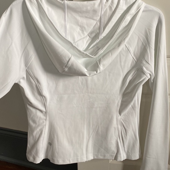 NWT White scuba hoodie size medium CRZ YOGA - Picture 4 of 4